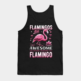 Beachside Beauty Chic Flamingo Tee for Seaside Escapes Tank Top